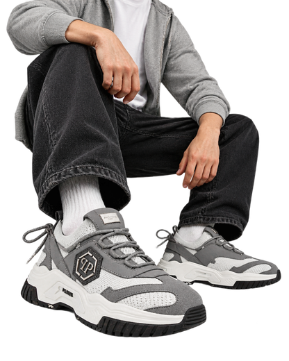 Philipp Plein predator logo-plaque trainers