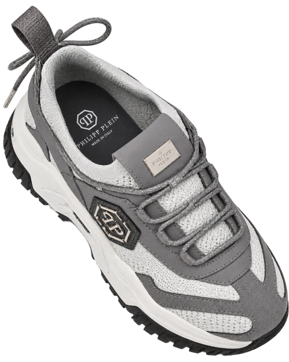 Philipp Plein predator logo-plaque trainers