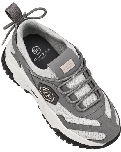 Philipp Plein predator logo-plaque trainers