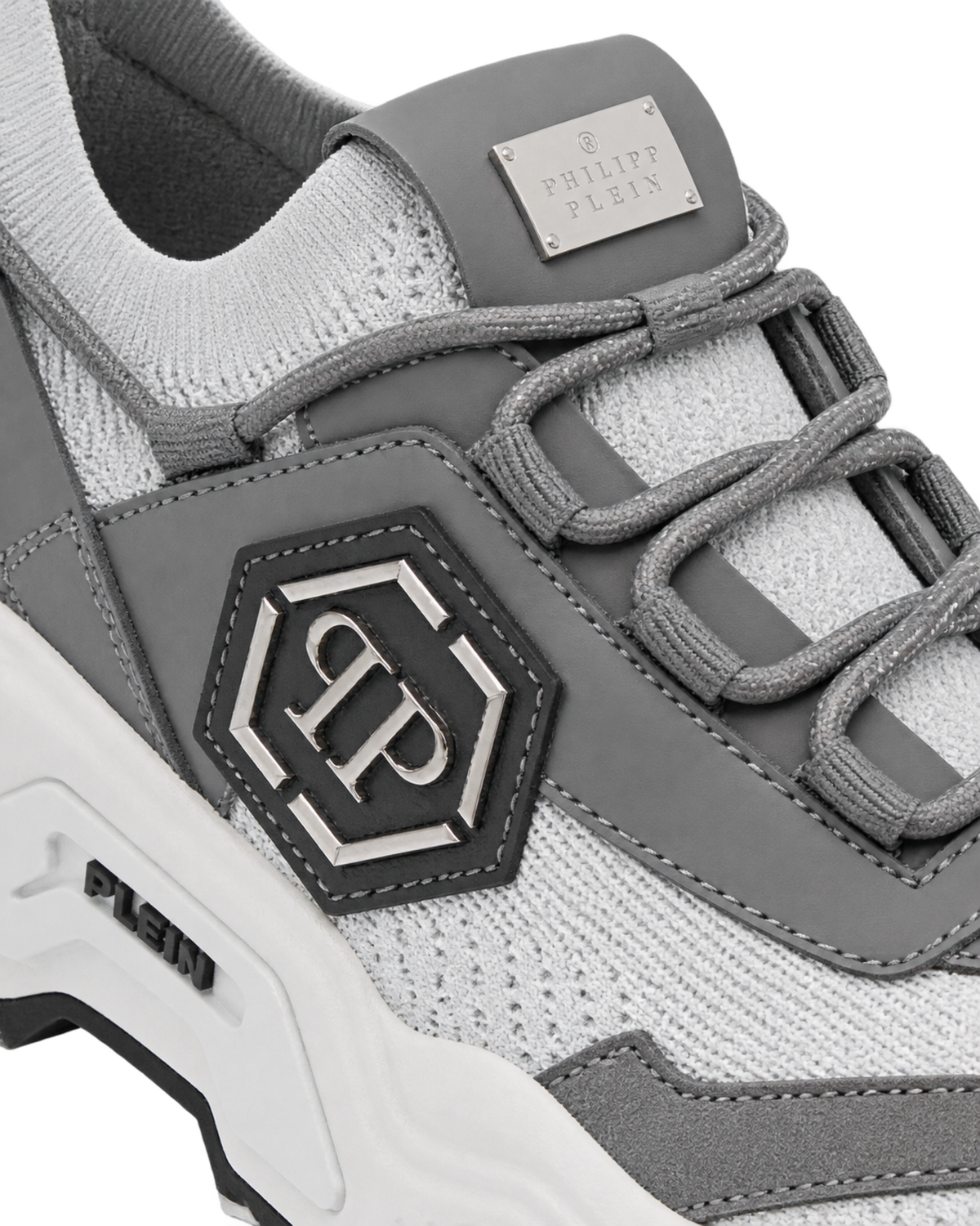 Philipp Plein predator logo-plaque trainers