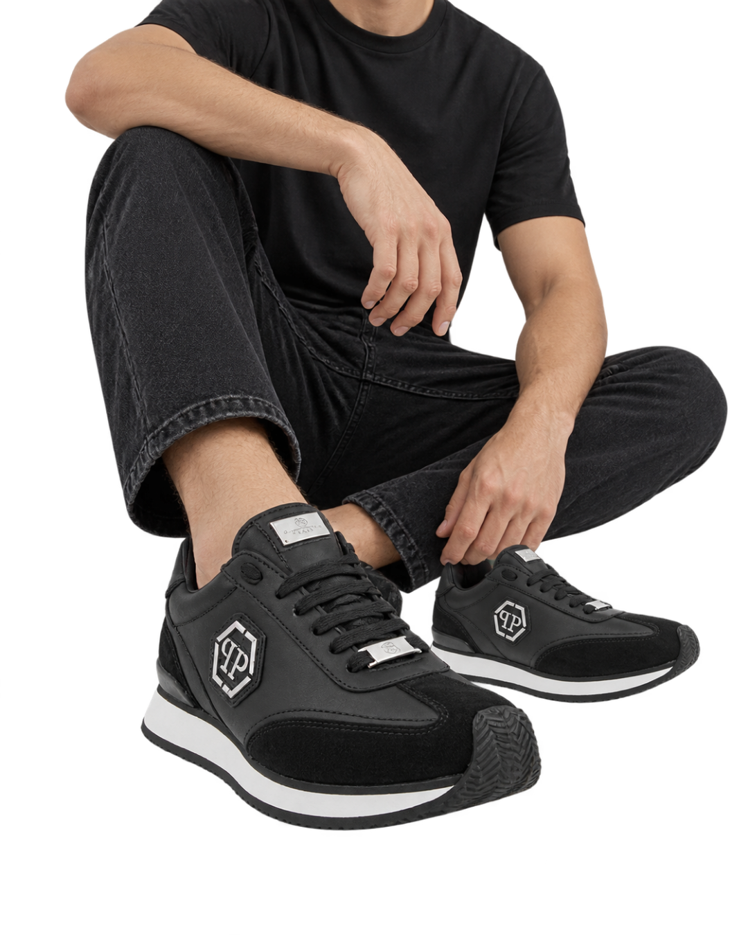 Philipp Plein Runner Hexagon Patch sneakers
