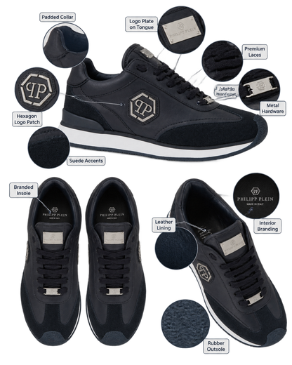 Philipp Plein Runner Hexagon Patch sneakers