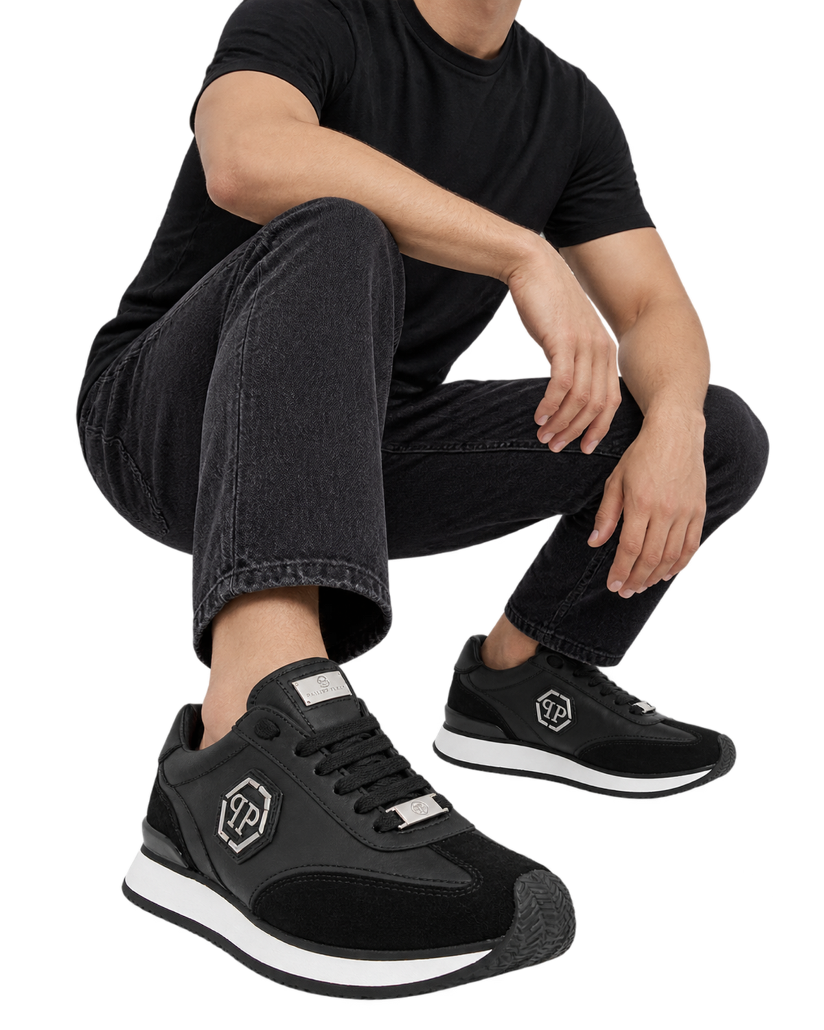 Philipp Plein Runner Hexagon Patch sneakers