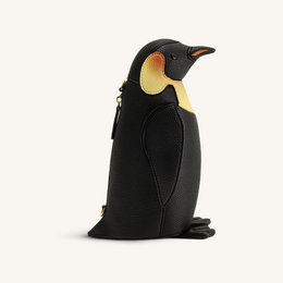 Pia Penguin Crossbody Bag - Black