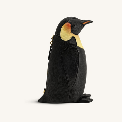 Pia Penguin Crossbody Bag - Black
