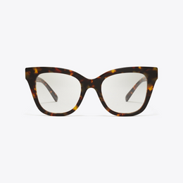 Pierced Oversized Cat-Eye Eyeglasses