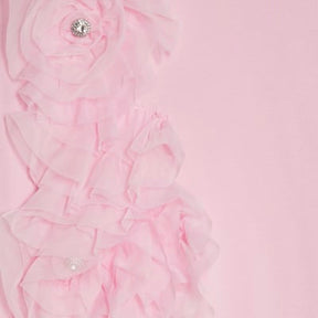 Pink 3D Floral T-Shirt