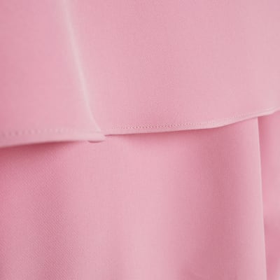 Pink Cape Mini Dress