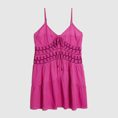 Pink Cornelli Mini Beach Dress