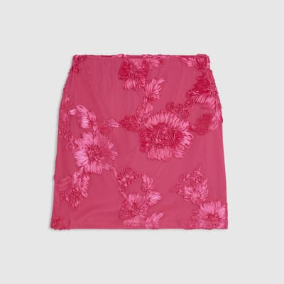 Pink Cornelli Mini Skirt