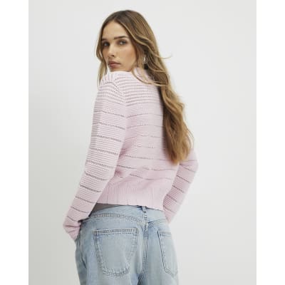 Pink Daisy Cardigan