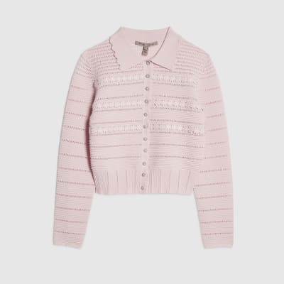 Pink Daisy Cardigan