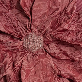 Pink Denim Sleeveless Flower Bandeau Top