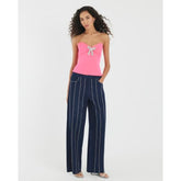 Pink Diamante Bow Bandeau Top