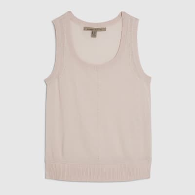 Pink Fine Knit Vest Top