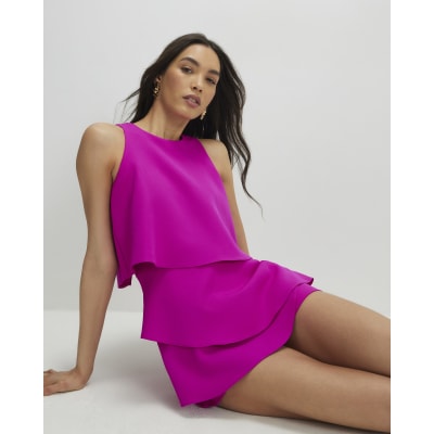 Pink Frill Layer Playsuit
