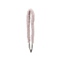 Pink Fur Shoulder Bag Vintage Effect