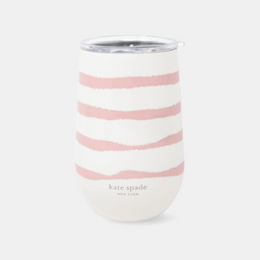 Pink Goddess Stripe Wine Tumbler