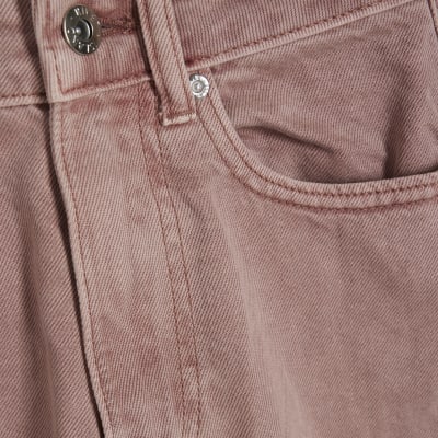Pink High Waisted Balloon Leg Jeans