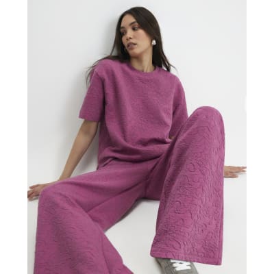 Pink Jacquard T-Shirt