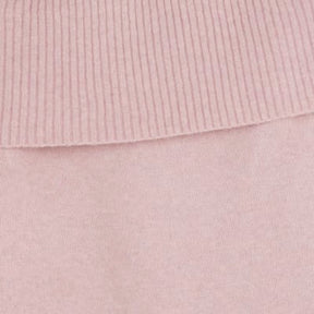 Pink Knitted Bardot Jumper
