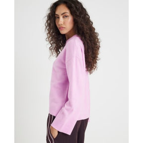 Pink Knitted Crew Neck Jumper