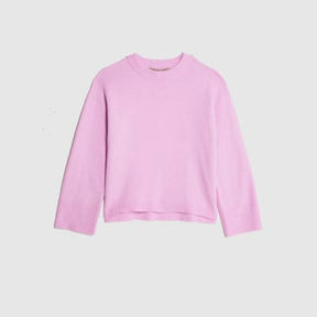 Pink Knitted Crew Neck Jumper