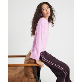 Pink Knitted Crew Neck Jumper