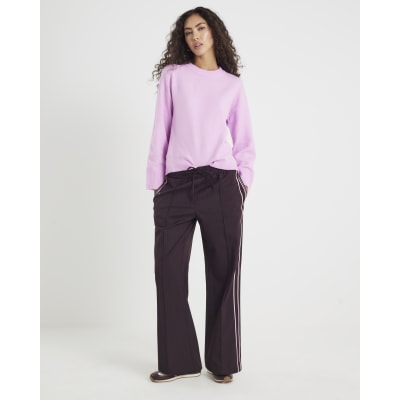 Pink Knitted Crew Neck Jumper