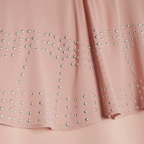 Pink Long Sleeve Studded Cape Sweatshirt