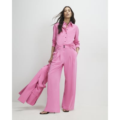 Pink Long Sleeve Tailored Shirt