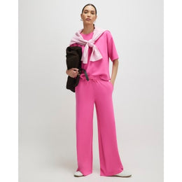 Pink Premium Drawstring Wide Leg Joggers