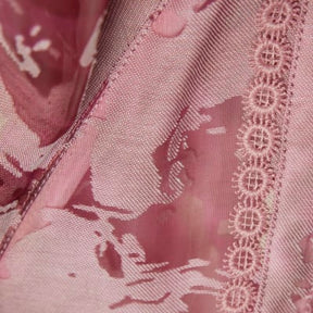 Pink Premium Sheer Floral Print Shirt