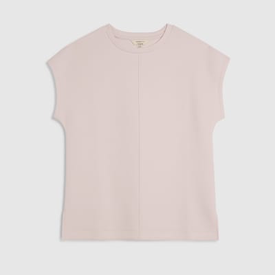 Pink Premium Twill Short Sleeve Top
