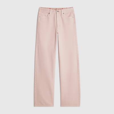 Pink Relaxed Straight Jeans
