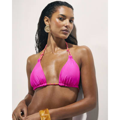 Pink Reversible Bikini Top