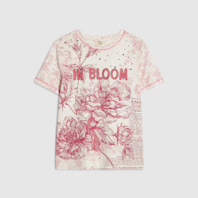 Pink Short Sleeve In Bloom T-shirt