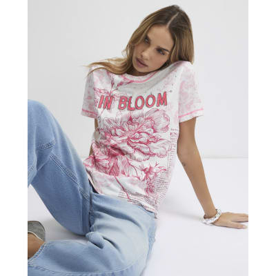 Pink Short Sleeve In Bloom T-shirt