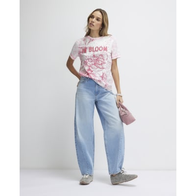 Pink Short Sleeve In Bloom T-shirt