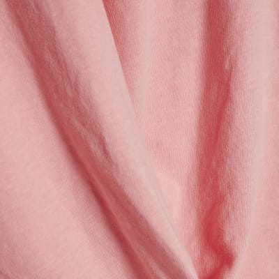 Pink Short Sleeve Twist Front T-shirt