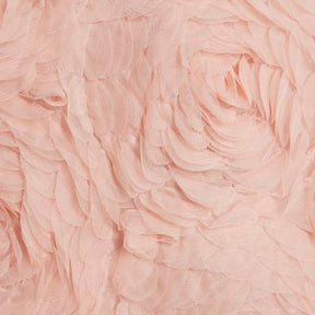 Pink Sleeveless 3D Rose Floral Mini Dress