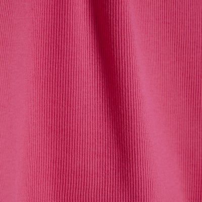 Pink Sleeveless Ribbed Tank Top