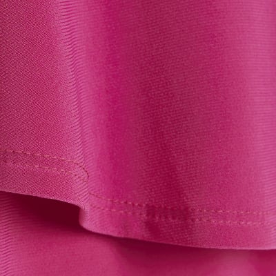 Pink Sleeveless Scarf Neck Bandeau Top