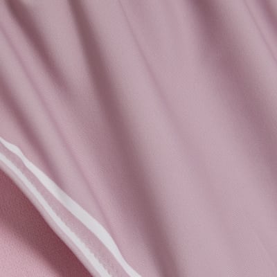 Pink Tie Side Colour Block Bikini Bottoms