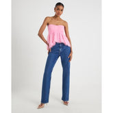 Pink Tulle Bandeau Top