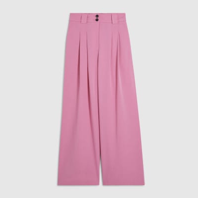 Pink Wide Leg Trousers