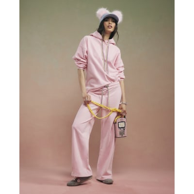 Pink Year Zero Embellished Cord Hoodie