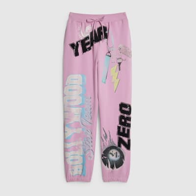 Pink Year Zero Graphic Joggers