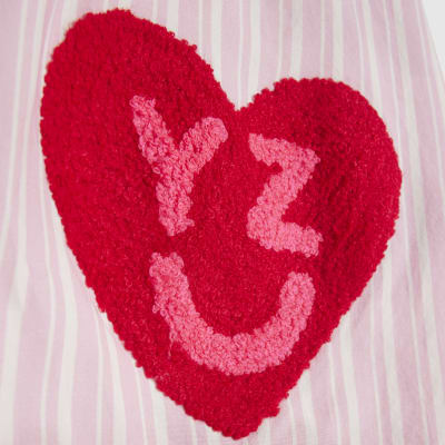 Pink Year Zero Stripe Back Slogan Shirt