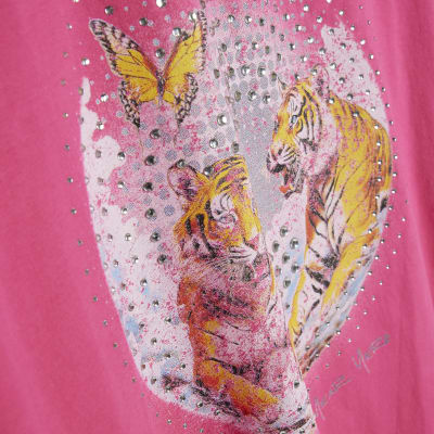 Pink Year Zero Tiger Boyfriend Fit T-Shirt